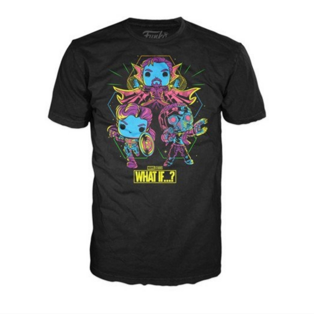 Funko Pop Marvel Studios - What If Blacklight T-Shirt - Picture 3 of 3